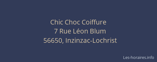 Chic Choc Coiffure