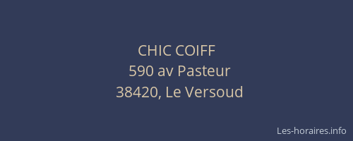 CHIC COIFF