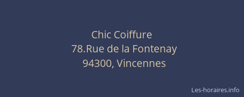 Chic Coiffure