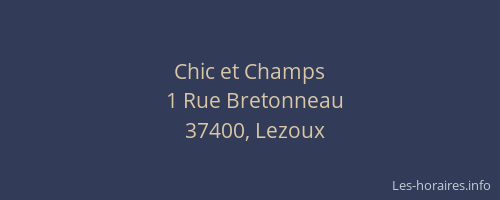 Chic et Champs