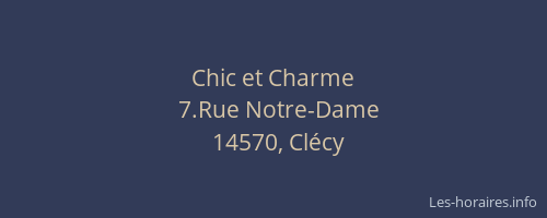 Chic et Charme
