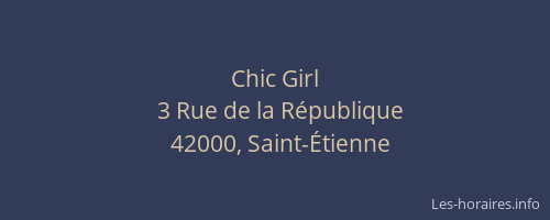Chic Girl