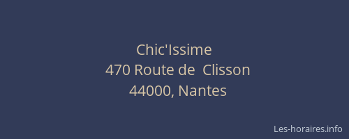 Chic'Issime
