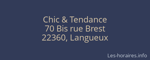 Chic & Tendance