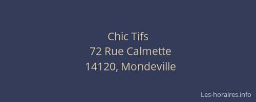 Chic Tifs