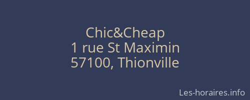 Chic&Cheap