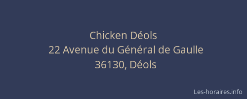 Chicken Déols