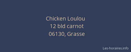 Chicken Loulou