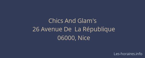 Chics And Glam's
