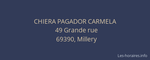 CHIERA PAGADOR CARMELA