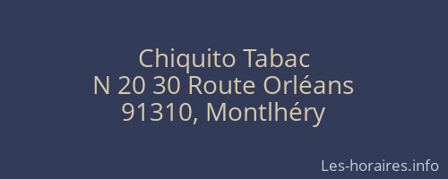 Chiquito Tabac