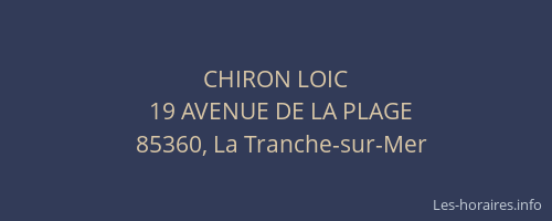 CHIRON LOIC