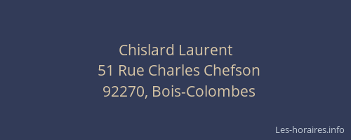 Chislard Laurent