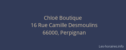 Chloë Boutique