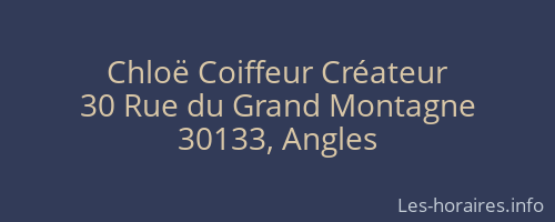 Chloë Coiffeur Créateur