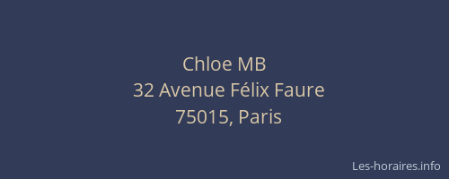 Chloe MB