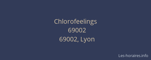 Chlorofeelings