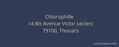 Chlorophille