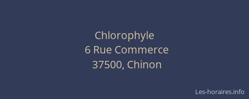 Chlorophyle