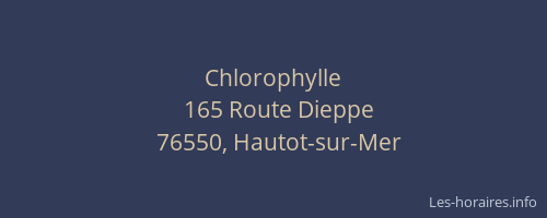 Chlorophylle