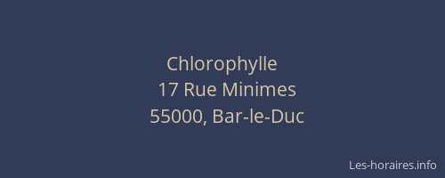Chlorophylle