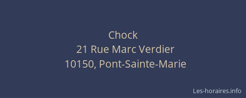 Chock