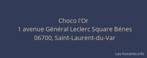 Choco l'Or