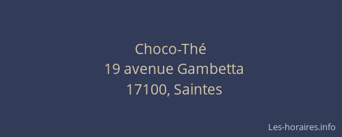 Choco-Thé