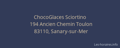 ChocoGlaces Sciortino