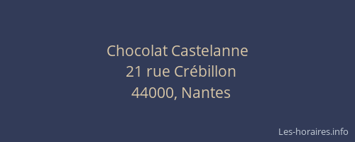 Chocolat Castelanne