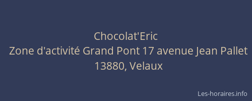Chocolat'Eric