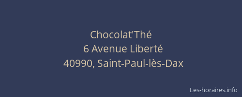 Chocolat'Thé