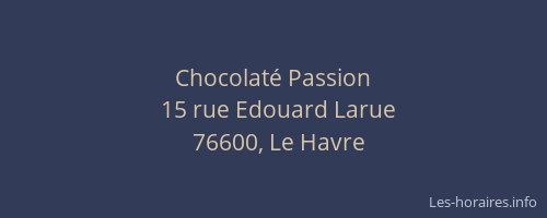 Chocolaté Passion