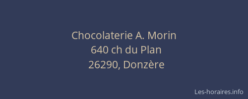 Chocolaterie A. Morin