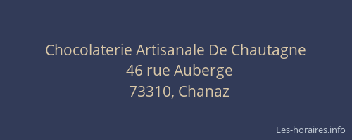 Chocolaterie Artisanale De Chautagne