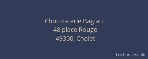 Chocolaterie Bagiau