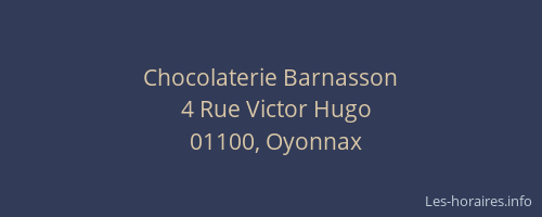 Chocolaterie Barnasson