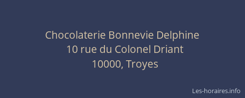 Chocolaterie Bonnevie Delphine