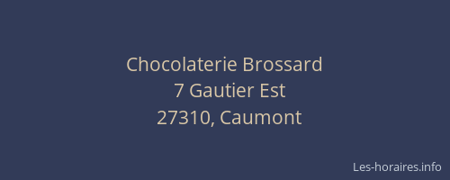 Chocolaterie Brossard