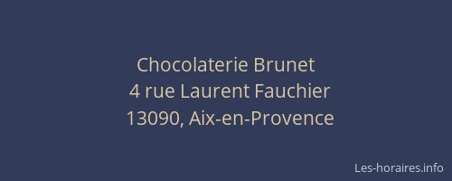 Chocolaterie Brunet