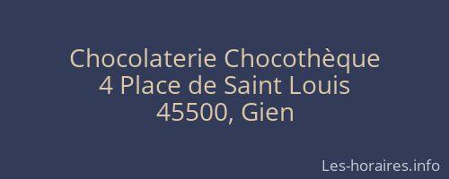 Chocolaterie Chocothèque