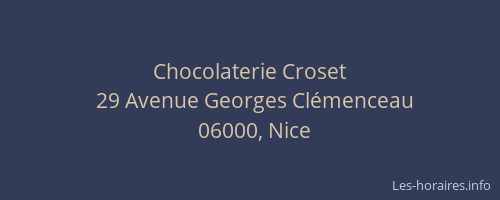 Chocolaterie Croset