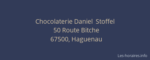 Chocolaterie Daniel  Stoffel