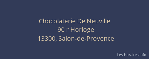 Chocolaterie De Neuville