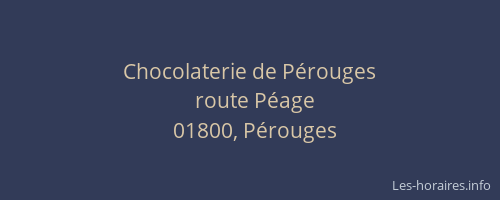 Chocolaterie de Pérouges