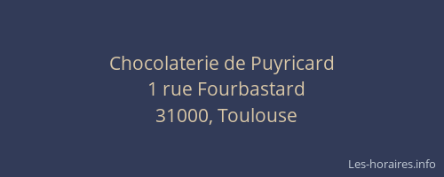 Chocolaterie de Puyricard
