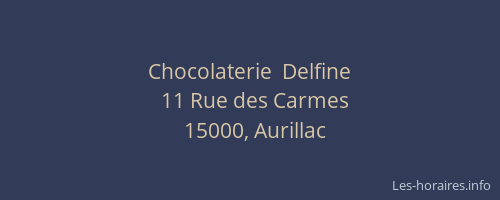 Chocolaterie  Delfine