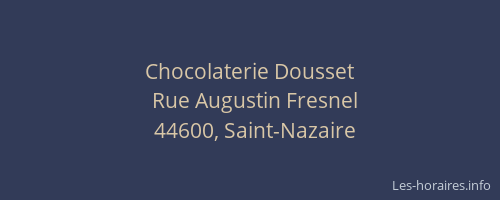Chocolaterie Dousset