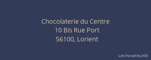 Chocolaterie du Centre