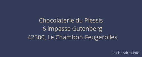 Chocolaterie du Plessis